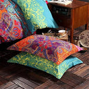 ABREEZE 3Pcs Bohemia Retro Bedding Ethnic Vintage Floral Duvet Cover Boho Bedding 100% Brushed Cotton Bedding Sets Damask Paisley Coloful Mandala Down Comforter Cover,Queen by CozyNest Decor