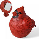 Stocky Cardinal Garden Statue and Key Hider - Hides a Secret Extra Hidden Key Outside in Garden, Yard or Porch by GreenHaven Gardens