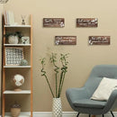 FENCORDAR 4 Pieces Brown Wall Decor Bible Verses Bathroom Decor Wooden Farmhouse Office Christian Wall Art Religious Art for Women Office Home Bedroom Living Room Decor(Brown 10x4) by CozyNest Decor