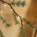 Birchlitland Lighted Pine Garland Battery Operated with Timer 6FT 48 LED Fairy Lights, Christmas Garland with Lights Wall Patio Wedding and Holiday Decor by CozyNest Decor