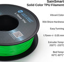 Neon Green, Cyberpunk Color TPU Filament 1.75mm 0.8kg/1.76lb