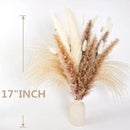 Natural Dried Pampas Grass Decor, 100 PCS Pampas Grass Contains White Bunny Tails Dried Flowers, Reed Grass Bouquet for Wedding Boho Flowers Home Table Decor, Rustic Farmhouse Party by CozyNest Decor