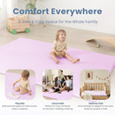 Baby Play Mat for Summer,1.3 Thick Memory Foam Cooling Floor Tummy Time Mat, Soft & Breathable, Non-Slip Rectangular for Toddlers’ Playtime & Rest(Pink,39"x59") by TinyTreasures Baby Boutique