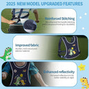 2025 New Safety Walking Harness for Big Kids (6-12yrs) with Autism Special Needs ADHD, Anti-Elopement Vest Harness with Grab Handle and Light Reflector, Adjustable Leash for Autistic, Active Child by TinyTreasures Baby Boutique