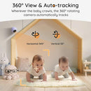 BOIFUN Additional Baby Camera Specifically Compatible with Baby2TM Video Baby Monitor, 360° Camera with Night Light, Auto Tracking, AI Motion & Sound Detection, Two-Way Audio by TinyTreasures Baby Boutique