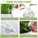 4 PCS Plant Self Watering Globes 8.9 Inch Self Watering Planter Insert Glass Water Globes for Indoor Plants & Outdoor Plants by GreenHaven Gardens