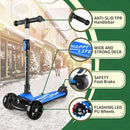 Besrey Kick Scooter for Kids Ages 3-10, 3-Wheel Folding Scooter with Adjustable Height, LED Light Wheels, Extra Wide Deck for Outdoor Activities by TinyTreasures Baby Boutique
