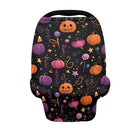 Binienty Infant Carseat Canopy, Cute Halloween Pumpkin Nursing Cover Soft Breathable Baby Car Seat Covers, Gifts for Mom Lover Wife by TinyTreasures Baby Boutique