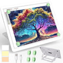 Phylosal Rechargeable A3 LED Light Pad with Built-in Stand, Magnetic Tracing Light Box for Drawing, Diamond Art Light Board with Side Button, Super Bright Light Table for Diamond Painting, Sketching by TinyTreasures Baby Boutique
