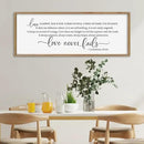 SRSZHIYUE Love is Patient Kind Sign Wall Decor Art 32"×12" 1 Corinthians 13 4-8 Master Bedroom Christian Wood Framed Large Wall Hanging (Wood) by CozyNest Decor
