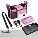 TOPDesign Universal Baby Stroller Organizer, Stroller Caddy with Detachable Mesh Bag & Heightened Insulated Cup Holders & Non-Slip Secure Hooks Accessories, Fits Most Strollers (Unicorns & Girls) by TinyTreasures Baby Boutique