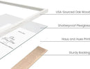 HAUS AND HUES Standalone White Oak Frames Set of 9-16x20 by CozyNest Decor