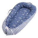 Baby Lounger - Infant Lounger for Newborn 0-24 Months, Breathable & Soft Baby Lounger Cover, Portable Infant Lounger for Home and Travel, Babies Essentials Gifts - Blue by TinyTreasures Baby Boutique