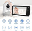 HelloBaby 6”IPS Large Screen, Video Baby Monitor with Upgraded 4000mAh Battery, 2-Way Talk, Night Vision, Pan-Tilt-Zoom, No WiFi, ECO Mode by TinyTreasures Baby Boutique