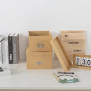 Soul & Lane Kraft Decorative Cardboard Storage Boxes with Lids, Set of 2 Stacking Keepsake Photo and Memory Boxes for Home & Office, Elegant Paperboard Organizers with Label Holders and Drawer Pulls by TinyTreasures Baby Boutique