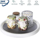 Lazy Susan Organizer, 2 Tier Non Skid Spice Rack Turntable,360 Degree Rotating Seasoning Organizer, 10-Inch Spinning Organizer for Pantry Cabinet, Kitchen, Countertop, Vanity Display Stand by CozyNest Decor
