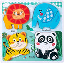 Zoo Safari Animal Toddler Puzzles Ages 1-3, Wooden Puzzles for Toddlers 2-4, Fun Educational Toys for 18-36 Months Baby,Crafted Wood Birthday Gifts for 24+ Month Little Girls Boys by TinyTreasures Baby Boutique