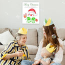 SHLINCO Handprint Keepsake DIY Kit, Baby's First Holiday Keepsake, Santa Claus Decoration, Family Footprint Art for Kids, 7.8x9.8 Inch Canvas, Suitable For Desktop Wall Ornaments by TinyTreasures Baby Boutique