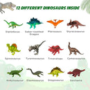 Dig Up Dinosaur Fossil Eggs, Break Open 12 Unique Eggs and Discover 12 Cute Dinosaurs, Easter Digging Toy for 3 4 5 6 7 8 9-12 Year Old Boys Archaeology Science STEM Gift by TinyTreasures Baby Boutique