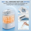 Bottle Sterilizer and Dryer, HIYAKOI Electric Steam Baby Bottle Sterilizer and Dryer, All-in-One Sterilizer 2 Layers Large for Baby Bottles, Parts & Other Newborn Essentials - HEPA Filtration by TinyTreasures Baby Boutique