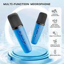 YLL Mini Karaoke Machine for Kids Adults, Portable Bluetooth Speaker with 2 Wireless Microphones, Birthday Gifts Toys for Girls Boys Ages 3, 4, 5, 6, 7, 8, 9,10,11,12+ Years Old Toddler (Royal-Blue) by TinyTreasures Baby Boutique