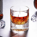 KAMMAK Crystal Whiskey Glasses Set of 2, Luxury 7.44oz Old Fashioned Glasses Stemless, Hand Blown Cocktail Glasses, Handcrafted Cut White Scotch Cup for Women, Men Gift for Bourbon,Home Bar by CozyNest Decor
