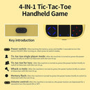 Tic-Tac-Toe Bolt Game, 4-in-1 Handheld Puzzle Game Console, Electronic Tic-Tac-Toe Toy, Educational and Memory Growth, Portable Travel Games for Car Ride, Board Games for Kids and Adults (Yellow) by TinyTreasures Baby Boutique