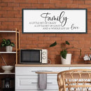 SRSZHIYUE Family A Little Bit Of Crazy Loud Sign Wall Decor Art 32"×12" Large Wood Framed Wall Hanging (Black) by CozyNest Decor