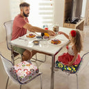 Toddler Booster Seat for Dining Table, Portable Booster Seat for Kitchen Chair, 4 Inch High-Density Foam Cushion with Adjustable Safety Straps and Non-Slip Bottom, Perfect for Kids Travel and Daily by TinyTreasures Baby Boutique