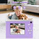 Digital Camera FHD 1080P Video & 8X Digital Zoom - Compact Point and Shoot Digital Camera with 2.4" Screen, 800mAh Rechargeable Battery Portable Small Camera for Kids Teens Girls Boys(Purple) by TinyTreasures Baby Boutique