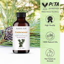 Majestic Pure Cedarwood Essential Oil with Glass Dropper - 1 Fl Oz - 100% Pure and Natural Cedarwood Oil - Premium Grade Essential Oils for Diffuser, Aromatherapy, Soap and Candle Making by CozyNest Decor