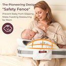 Momcozy CozyPro Nursing Pillow for Breastfeeding - All Around Ergonomic Comfort & Support - Pioneering Safety Fence - Plus Size Wider Feeding Pillow with Lumbar Support for Easier & Healthier Nursing by TinyTreasures Baby Boutique