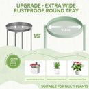 iDavosic.ly 6 Tier Large Plant Stand Indoor, 10 Inch Wide Tall Corner Metal Plant Stands Outdoor for Multiple Plants, Folding Tiered Flower Display Holder Rack Shelf, Light Green by GreenHaven Gardens