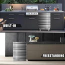 24 Inch Upgraded Three-Drawer Beverage Fridge, Weather Proof Outdoor Stainless Steel Beverage Refrigerator, Under Counter Built-in Beverage Cooler for Home & Commercial Use by CozyNest Decor