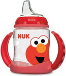 NUK Sesame Street Learner Cup, 5 Ounce Elmo – BPA Free, Spill Proof Sippy Cup by TinyTreasures Baby Boutique