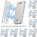 Ultra Thin Cabinet Door Magnets Catch,Magnetic Door Catch,Cabinet Latch Magnetic Closures for Kitchen Closet and Cupboard Wardrobe (White Magnetic 8P) by TinyTreasures Baby Boutique