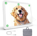 Zocelight Rechargeable A3 Tracing Light Box with Padded Case,Diamond Art Light Board with 4 Magnets,Wireless Light Pad for Diamond Painting,Ultra Bright Light Table for Drawing, Sketching(White) by TinyTreasures Baby Boutique