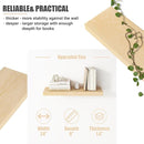 Floating Shelves for Wall, USA-Sourced Maple Wood 24 Inch Wall Shelves Set of 2, Natural Wooden Mounted Picture Ledge Shelf, Nursery Book Storage Shelf Kids Bookshelf, Display Shelf for Bathroom by TinyTreasures Baby Boutique