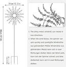 Unique and Magical Metal Windmill, 3D Wind Kinetic Sculpture, Wind Spinner Solar, Lawn Solar Wind Spinners for Yard and Garden, Wind Catchers Metal Outdoor Patio Decoration (1 PCS -Silver) by CozyNest Decor