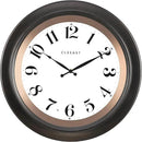 CLXEAST 18 Inch Large Illuminated Wall Clock with AI Smart Night Light Sensor,Modern Farmhouse Wall Clocks for Living Room,Bedroom,Bathroom, Kitchen, Home Office,Oil Rubbed Bronze Black by CozyNest Decor