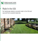Dreamscape E-Z Edge Aluminum Landscape Edging - 4 Strips, 6ft Each (24ft Total), Black Painted - Professional Quality Landscaping Border, Metal Divider for Lawn, Garden, Flowerbed by GreenHaven Gardens