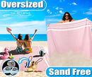 Oversized Turkish Beach Towel Blanket Cotton Giant XL Sandproof Towels Huge Linen XXL Extra Large Big Throw Quilt Blankets for Adults Cloud Travel Camping Glamping Accessories Essentials by TinyTreasures Baby Boutique