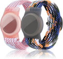 2 Pack Kids Bracelet Compatible with AirTag, GPS Kid Tracker Holder Braided Wristband for Apple Air Tag, 2022 Upgraded Nylon Adjustable Anti Lost Airtag Watch Band for Kids Children Elders by TinyTreasures Baby Boutique
