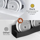 Magnetic Spice Rack for Refrigerator, Kitchen Organizer and Storage Shelf, Clear(4 Pack) by CozyNest Decor