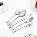 20 Pcs Silverware Set for 4 with Classical Flower Embossed Design, Food Grade Stainless Steel Flatware Set, Eating Utensils Sets Include Fork/Knife/Spoon, Reusable Cutlery Set, Dishwasher Safe by CozyNest Decor