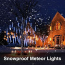 LED Meteor Shower Solar Lights Outdoor, Waterproof Garden Lights 30cm 10 Tubes 360LEDs Falling Lights Raindrop Lights,Holiday Party Wedding Christmas Tree Decoration String Lights (Blue) by GreenHaven Gardens