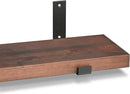 CONSDAN Floating Shelves for Wall Mounted Book Shelf Hanging Shelves Floating Bookshelf for Bedroom, Bathroom, Living Room, Kitchen USA Grown Solid Hardwood, Dark Maple 24x7.5x1.5 in (Set of 3) by CozyNest Decor