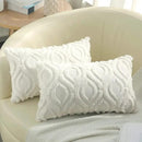decorUhome Throw Pillow Covers 12x20 Inch Set of 2, Soft Plush Decorative Faux Fur Cream Beige Solid Couch Pillow Covers, Accent Farmhouse Neutral Lumbar Euro Pillow Cases for Sofa Bed Living Room by CozyNest Decor