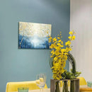 amatop Abstract Tree of Life Wall Art– Modern Blue Yellow Picture Forest Birch Mountain Canvas Print Minimalist Landscape Small Nature Artwork for Bathroom Bedroom Office Decor,16x12 Inch by CozyNest Decor