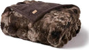 EVERGRACE Ultra Soft Luxury Fluffy Ridgeline Faux Rabbit Fur Throw Blanket, Thick Warm Bubble Throw for Bed, Cozy Plush Reversible Blankets for Couch, Chair, Sofa, Mocha Brown, 60x80 Inches, 870 GSM by CozyNest Decor